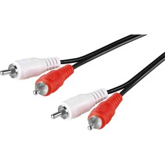 Goobay AVK 128-0050 Audio Cable 50cm Black - Premium Quality Sound for Your Devices!
